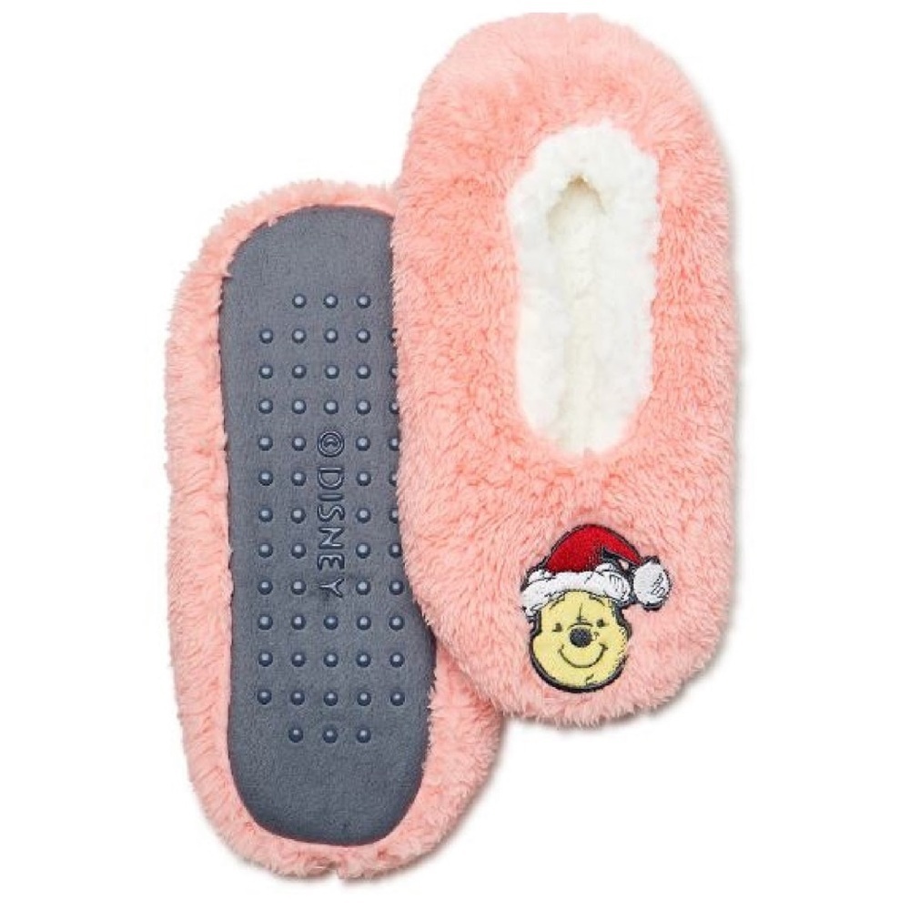Disney Winnie The Pooh, Holiday Women's Slipper Socks, 1-Pack, One Size